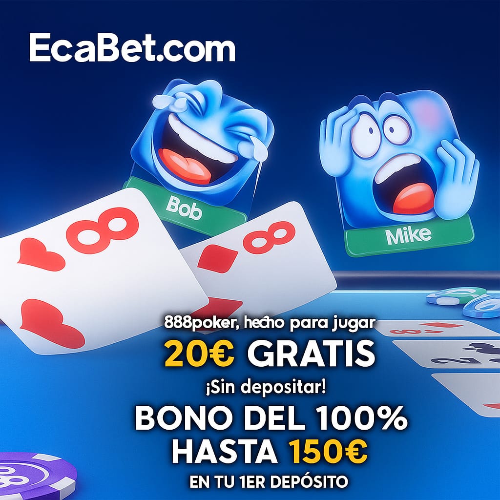 Consigue 20€ Gratis Sin Depósito en 888poker