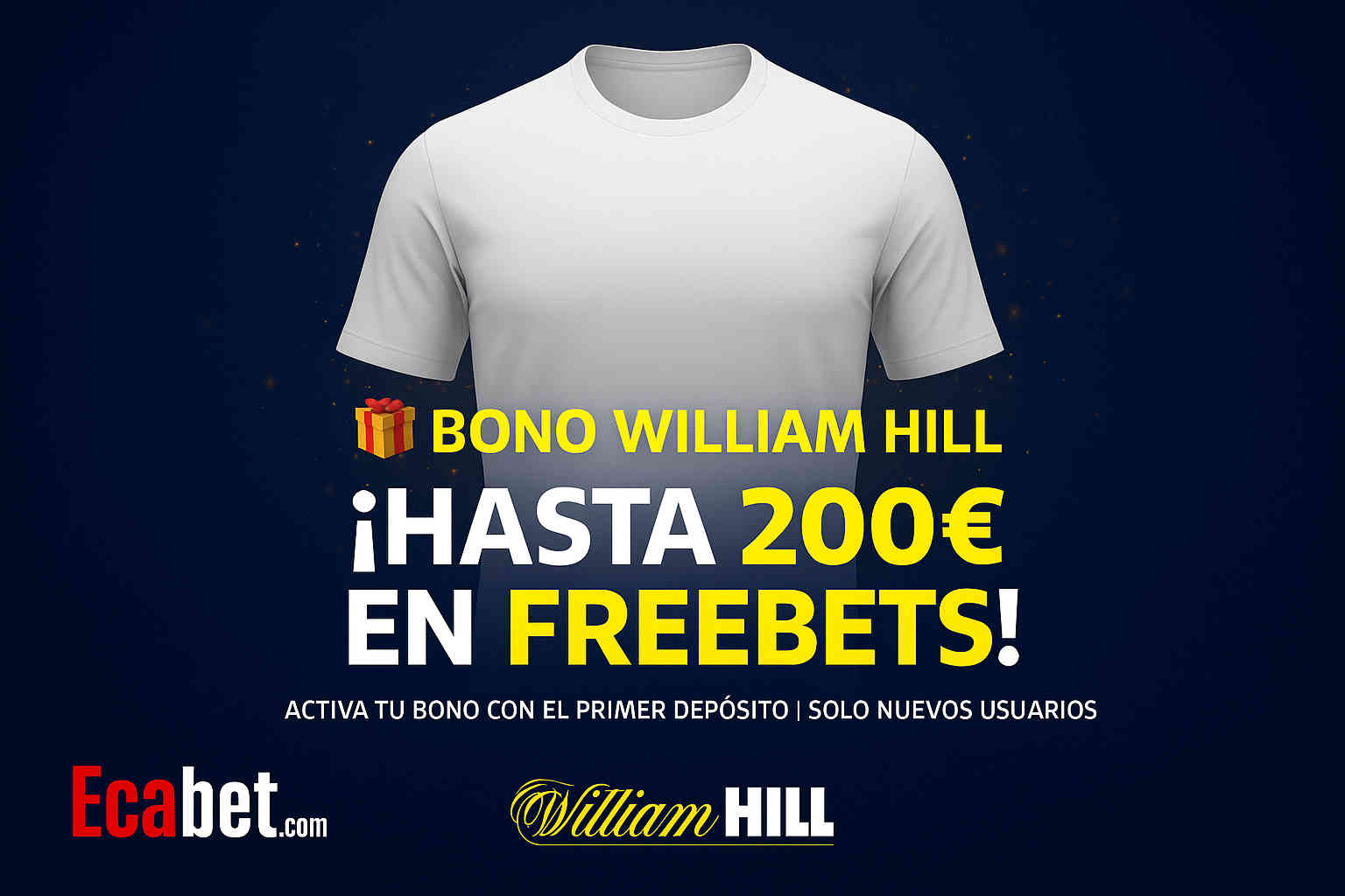 🏆 Bono William Hill 200 Euros de tu Primer Depósito hasta 200€ (2025)