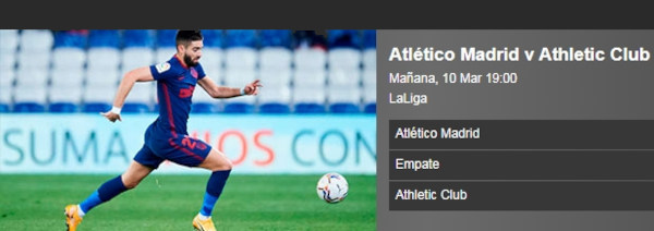 atlético-madrid-vs-athletic-club Pronóstico Atlético de Madrid vs Athletic Club|La Liga Santander|10/03/2021