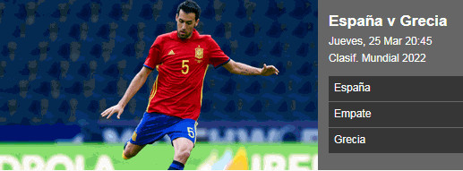 Pronóstico España vs Grecia|Selección Española |25/03/2021
