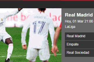 Pronóstico Real Madrid vs Real Sociedad|La Liga Santander|01/03/2021