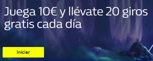 promocion juega 10E 20 giros gratis