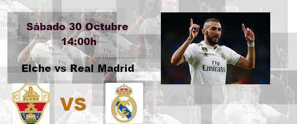 Apuestas Elche-Real Madrid | La Liga Santander | 30/10/2021