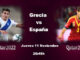 Apuestas Grecia-España | Clasificación Mundial 2022