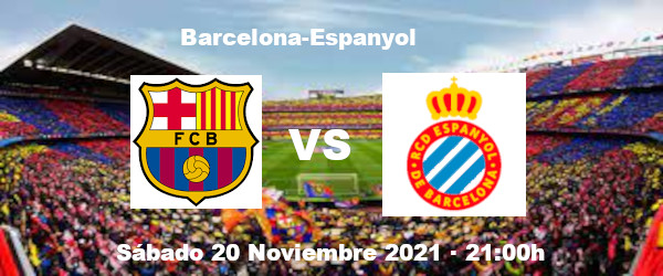 Apuestas Barcelona-Espanyol | La Liga Santander | 20/11/2021
