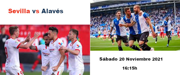 Apuestas Sevilla-Alavés | La Liga Santander | 20/11/2021