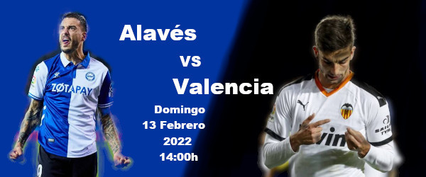 Apuestas Alavés-Valencia | La Liga Santander | 13/2/2022