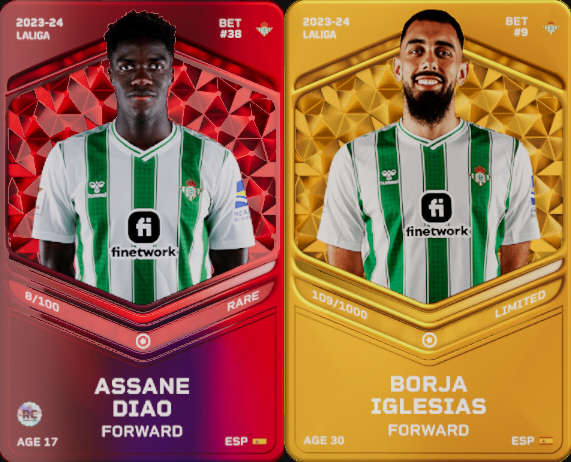 Betis-Rangers Pronóstico y Apuestas 14/12/23 4 jugadores betis sorare 1