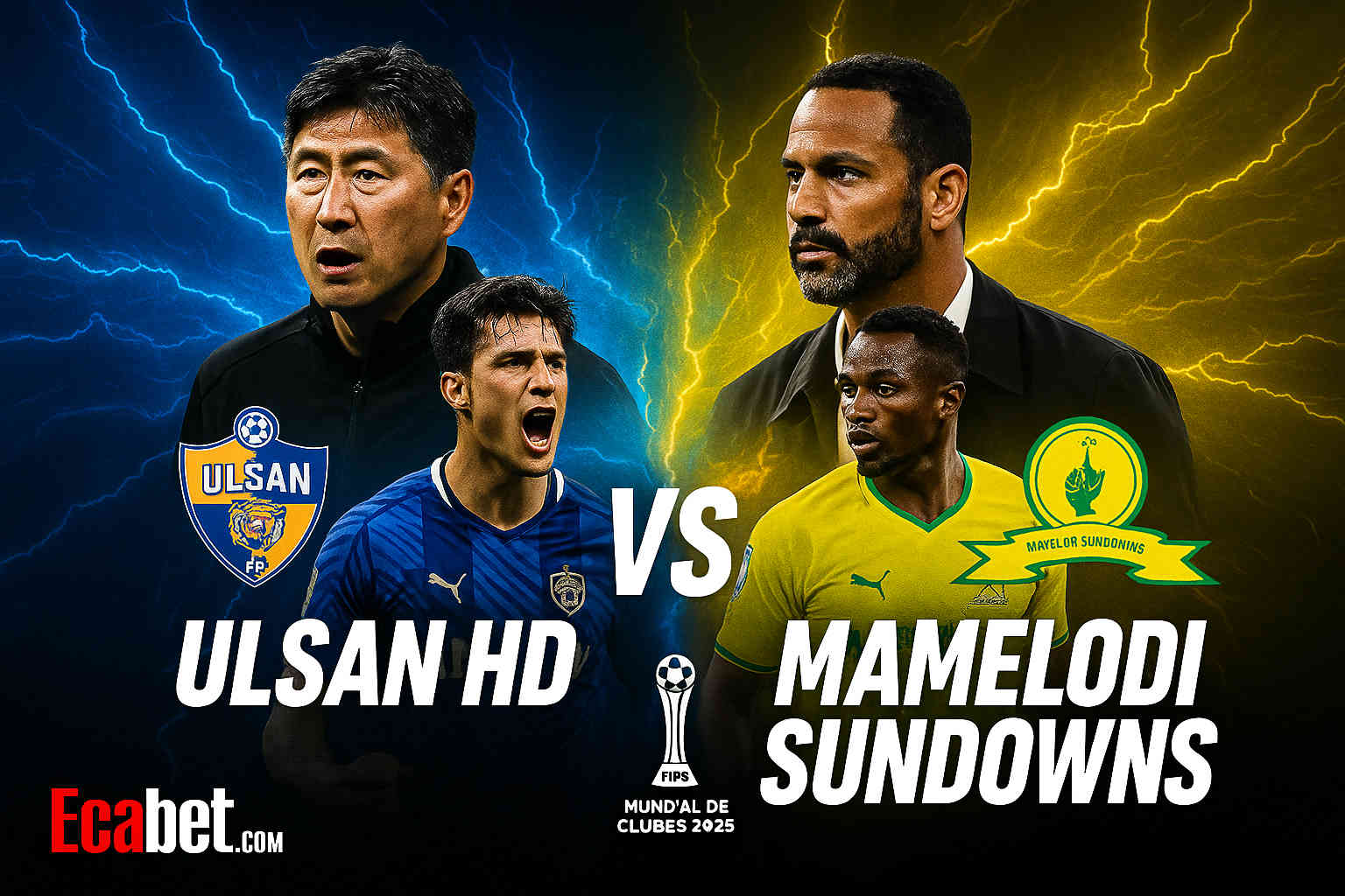 🌍 Ulsan HD vs Mamelodi Sundowns – Mundial de Clubes 2025: Pronóstico, Cuotas y Apuestas