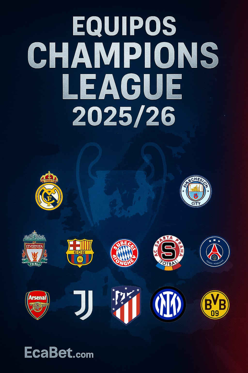 🏟️ Equipos Champions League 2025/26: quiénes son, de qué ligas vienen y qué opciones tienen